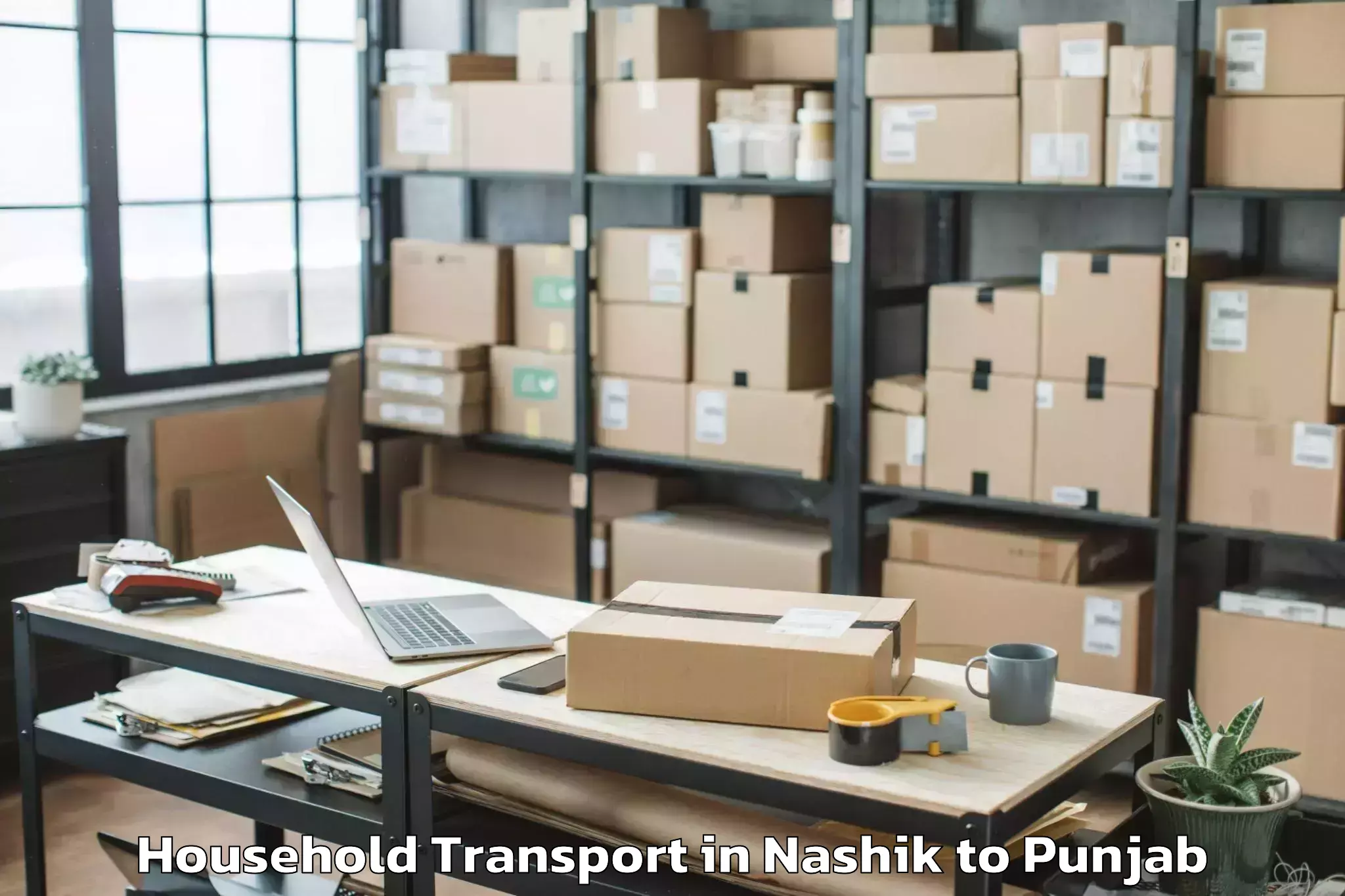 Hassle-Free Nashik to Desh Bhagat University Mandi G Household Transport